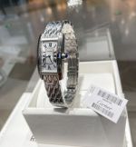 Cartier Tank Americaine 34.8*19MM Quartz Movement Stainless Steel Bracelet Watch